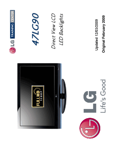 LG LG 47LG90 LED LCD TV Training-Manual  LG LCD LG 47LG90 LED LCD TV Training-Manual.rar