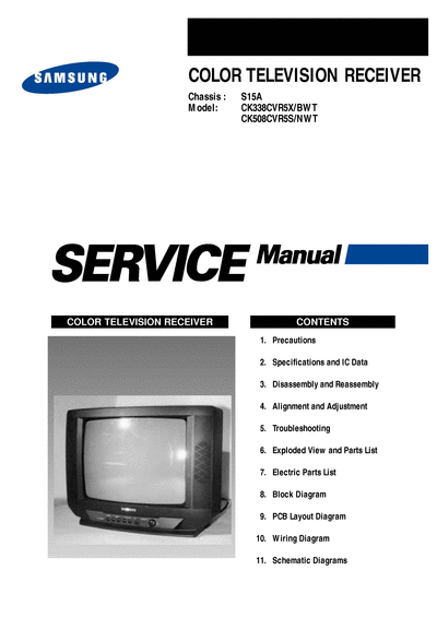 Samsung ck508cvr5s  Samsung TV CK508CVR5S ck508cvr5s.djvu