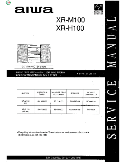 AIWA XR-H100-M100.part1  AIWA Audio XR-H100 XR-H100-M100.part1.rar