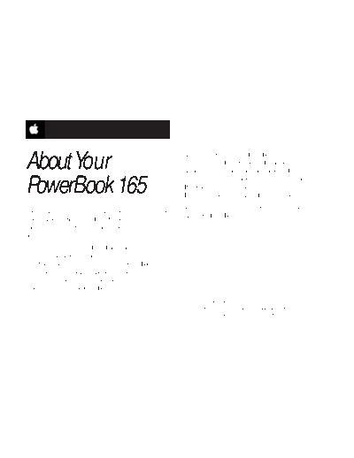 apple PowerBook 165 User