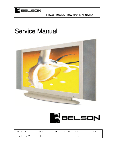 BELSON BELSON BSV-4251A LCD TV  SM  BELSON TV BSV-4251A BELSON BSV-4251A LCD TV  SM.rar