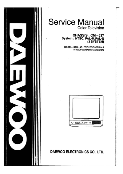 Daewoo cm-537  Daewoo TV CM-537 cm-537.djvu