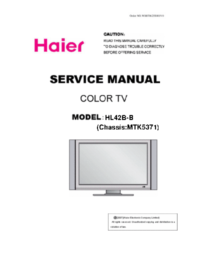 HAIER HAIER+HL42B-B+Chassis+MTK5371+lcd  HAIER LCD HL42B-B Chassis MTK5371 HAIER+HL42B-B+Chassis+MTK5371+lcd.rar