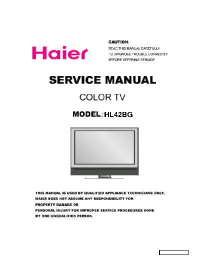 HAIER HAIER+HL42BG+lcd  HAIER LCD HL42BG HAIER+HL42BG+lcd.rar