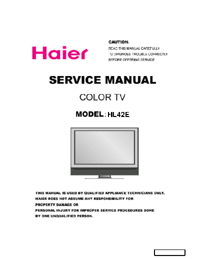 HAIER HAIER+HL42E+lcd  HAIER LCD HL42E HAIER+HL42E+lcd.rar