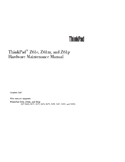 IBM Lenovo ThinkPad Z61  IBM Lenovo ThinkPad_Z61 Lenovo_ThinkPad_Z61.rar