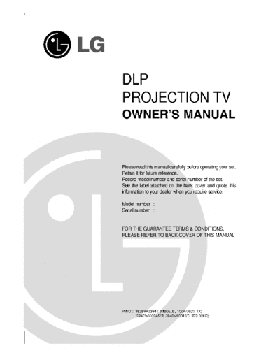 LG RE44SZ21RD-User  LG TV Projector RE-44SZ21RD RE44SZ21RD-User.rar