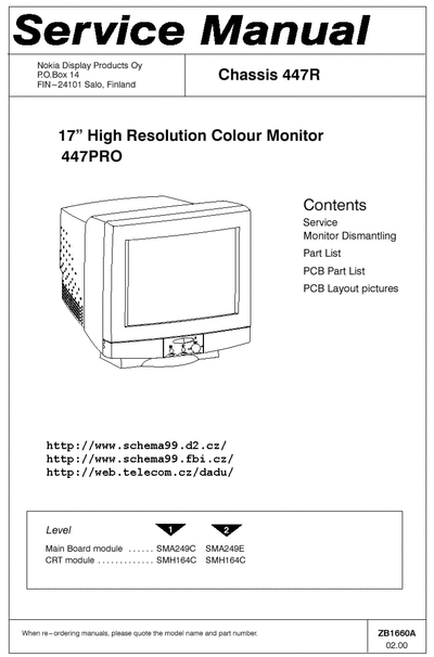 NOKIA -447pro schema  NOKIA Monitor 447PRO nokia-447pro_schema.djvu