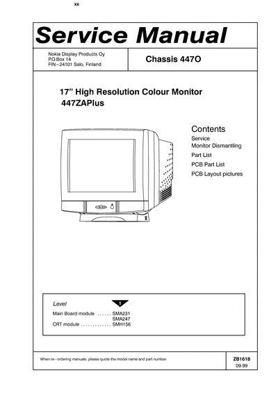 NOKIA -447zaplus  NOKIA Monitor 447ZAplus nokia-447zaplus.djvu
