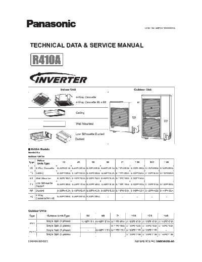 panasonic SBPAC1609002CE  panasonic Airco R410A SBPAC1609002CE.pdf