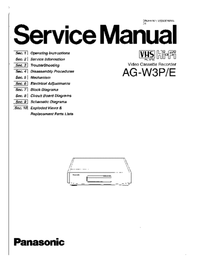 panasonic hfe   ag-w3e w3p service en  panasonic Audio AG-W3 hfe_panasonic_ag-w3e_w3p_service_en.pdf