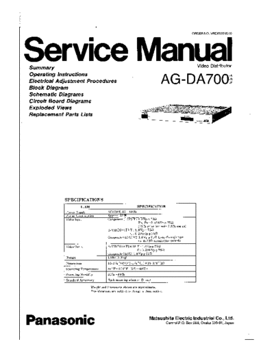 panasonic panasonic ag da700  panasonic Audio AG DA700 panasonic_ag_da700.pdf