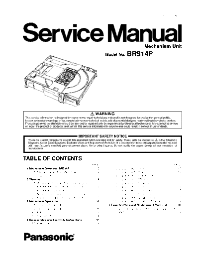 panasonic hfe   brs14p service en  panasonic Audio BRS14P hfe_panasonic_brs14p_service_en.pdf