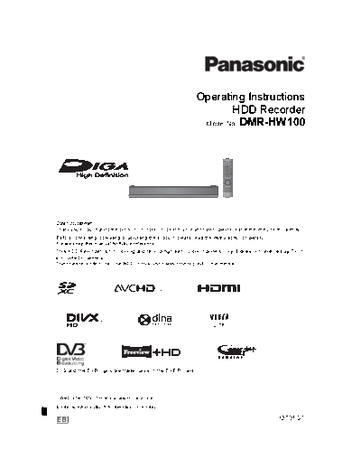 panasonic vqt3f57  panasonic Audio DMR-HW100EB vqt3f57.pdf