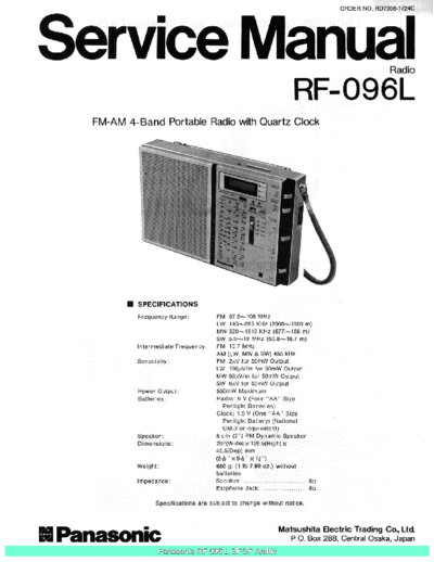 panasonic RF096L sch  panasonic Audio RF-096 Panasonic_RF096L_sch.pdf