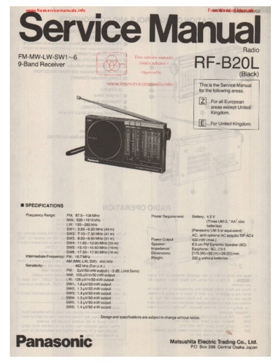 panasonic panasonic rf b20l  panasonic Audio RF-B20L panasonic_rf_b20l.pdf