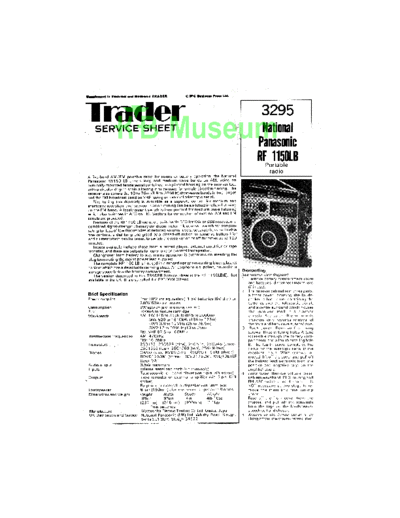 panasonic national rf 1150lb trader  panasonic Audio RF 1150LB national_rf_1150lb_trader.pdf