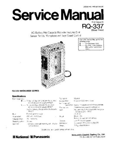 panasonic ard-8003023c  panasonic Audio RQ-337 ard-8003023c.PDF