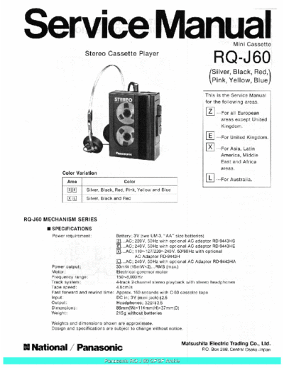 panasonic Panasonic RQJ60 sch  panasonic Audio RQ-J60 Panasonic_RQJ60_sch.pdf