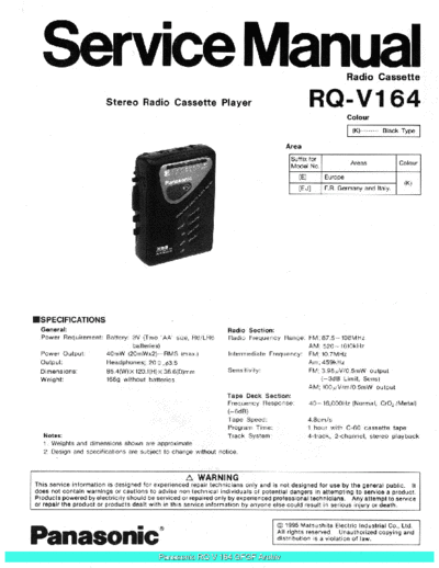 panasonic RQV164 sch  panasonic Audio RQ-V164 Panasonic_RQV164_sch.pdf