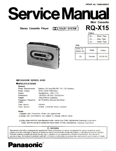 panasonic hfe   rq-x15 service en  panasonic Audio RQ-X15 hfe_panasonic_rq-x15_service_en.pdf