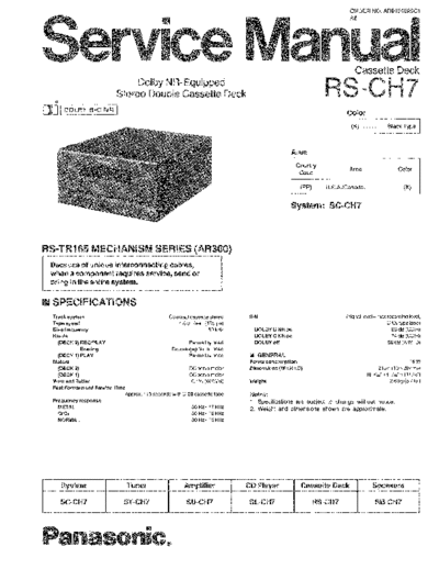 panasonic hfe panasonic rs-ch7 service en  panasonic Audio RS-CH7 hfe_panasonic_rs-ch7_service_en.pdf