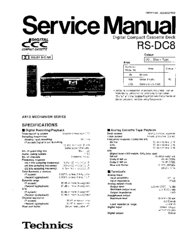 panasonic technics-rs-dc8  panasonic Audio RS-DC8 technics-rs-dc8.pdf