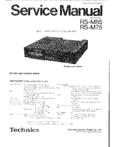 panasonic RS-M75 M85  panasonic Audio RS-M75 RS-M75_M85.pdf