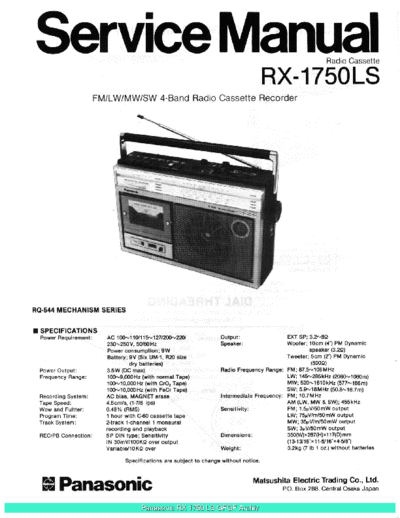 panasonic RX1750LS sch  panasonic Audio RX-1750LS Panasonic_RX1750LS_sch.pdf