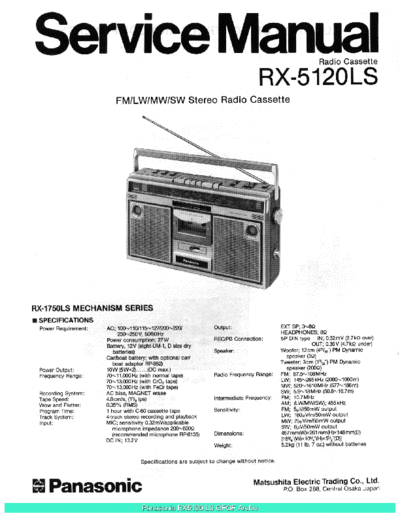 panasonic Panasonic RX5120LS sch  panasonic Audio RX-5120LS Panasonic_RX5120LS_sch.pdf