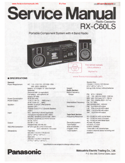 panasonic rx-c60ls  panasonic Audio RX-C60LS rx-c60ls.pdf