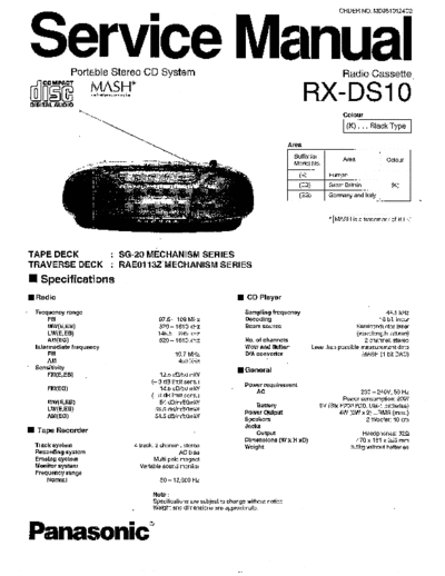 panasonic hfe panasonic rx-ds10 service en  panasonic Audio RX-DS10 hfe_panasonic_rx-ds10_service_en.pdf