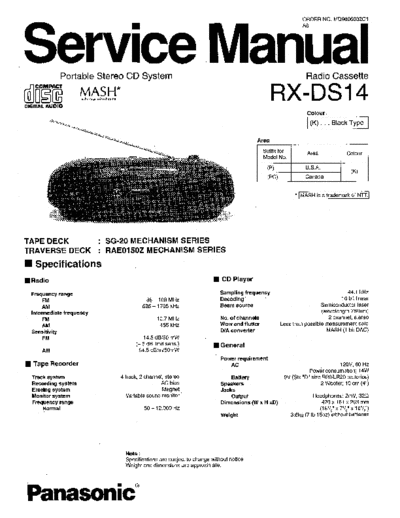 panasonic hfe   rx-ds14 service en  panasonic Audio RX-DS14 hfe_panasonic_rx-ds14_service_en.pdf