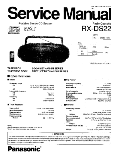 panasonic hfe panasonic rx-ds22 service en  panasonic Audio RX-DS22 hfe_panasonic_rx-ds22_service_en.pdf