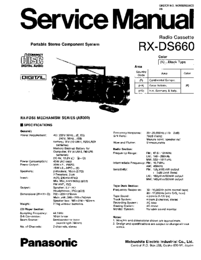 panasonic RX-DS660  panasonic Audio RX-DS660 RX-DS660.pdf