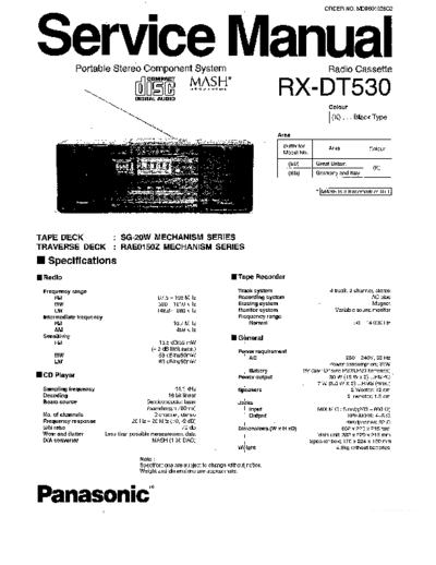 panasonic hfe panasonic rx-dt530 service en  panasonic Audio RX-DT530 hfe_panasonic_rx-dt530_service_en.pdf