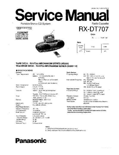 panasonic hfe panasonic rx-dt707 service alt scan en  panasonic Audio RX-DT707 hfe_panasonic_rx-dt707_service_alt_scan_en.pdf