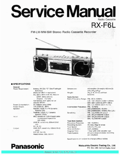 panasonic RXF6L sch  panasonic Audio RX-F6L Panasonic_RXF6L_sch.pdf