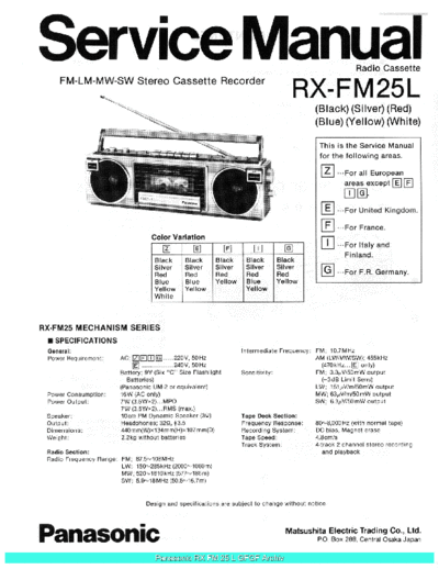 panasonic Panasonic RXFM25L sch  panasonic Audio RX-FM25L Panasonic_RXFM25L_sch.pdf