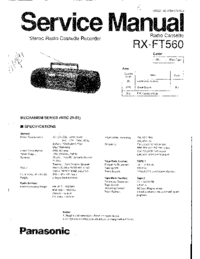 panasonic RX-FT560EG  panasonic Audio RX-FT560 RX-FT560EG.pdf