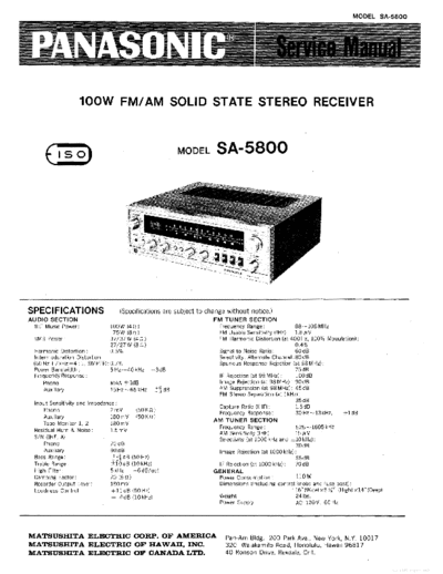 panasonic hfe   sa-5800 service partial en  panasonic Audio SA-5800 hfe_panasonic_sa-5800_service_partial_en.pdf