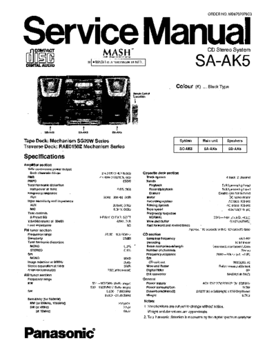 panasonic hfe panasonic sa-ak5 schematics en  panasonic Audio SA-AK5 hfe_panasonic_sa-ak5_schematics_en.pdf