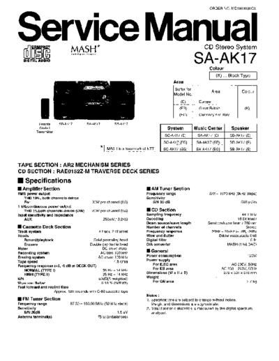 panasonic hfe panasonic sa-ak17 service en  panasonic Audio SA-AK17 hfe_panasonic_sa-ak17_service_en.pdf