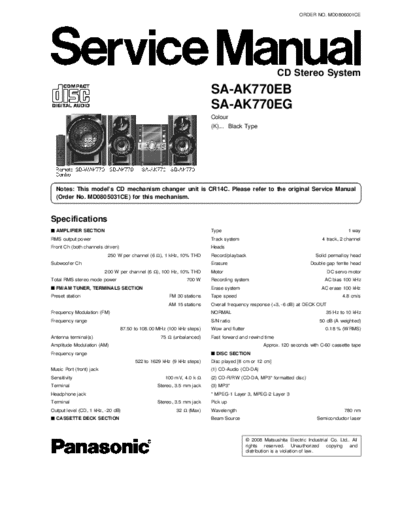 panasonic MD0806001CE PRINTDB  panasonic Audio SA-AK770EB MD0806001CE_PRINTDB.pdf