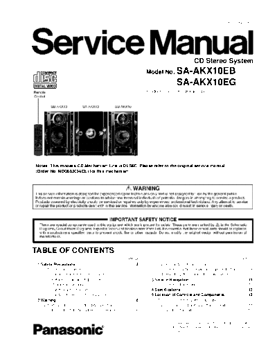 panasonic PSG1002030CE PRINTDB  panasonic Audio SA-AKX10EB PSG1002030CE_PRINTDB.pdf