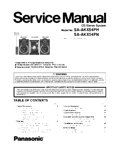 panasonic hfe panasonic sa-akx54 ph pn service en  panasonic Audio SA-AKX54 hfe_panasonic_sa-akx54_ph_pn_service_en.pdf