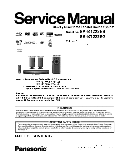 panasonic PSG1003045CE PRINTDB  panasonic Audio SA-BT222EB PSG1003045CE_PRINTDB.pdf