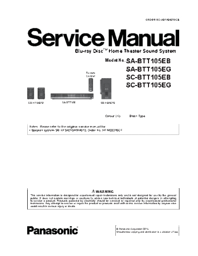 panasonic ad1404016ce  panasonic Audio SA-BTT105EB ad1404016ce.pdf