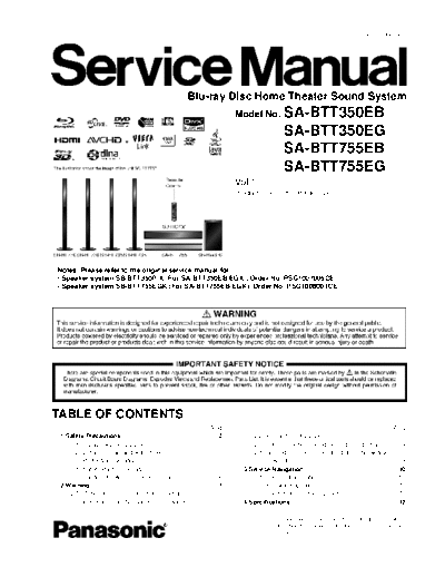 panasonic PSG1008003CE PRINTDB  panasonic Audio SA-BTT350EB PSG1008003CE_PRINTDB.pdf