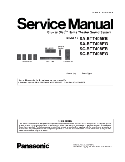 panasonic ad1403011ce  panasonic Audio SA-BTT405EG ad1403011ce.pdf